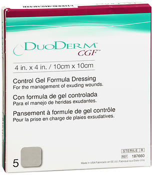 ConvaTec DuoDerm Control Gel Formula Dressings 4 in. x 4 in. 5 EA