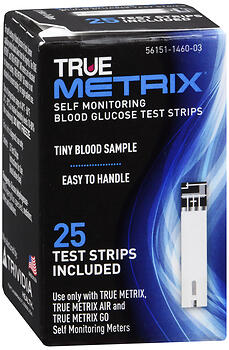 TRUEMETRIX Self Monitoring Blood Glucose 25 Test Strips