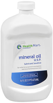 Health Mart Mineral Oil USP Lubricant Laxative 16 OZ