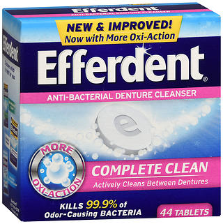 Efferdent Anti-Bacterial Denture Cleanser Tablets 44 tb