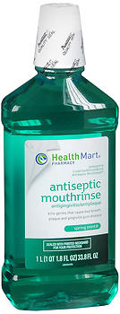 Health Mart Antiseptic Mouthrinse Spring Mint 1 LT