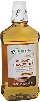 Health Mart Antiseptic Mouthrinse Antigingivitis/Antiplaque Original Amber 1 LT