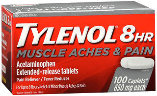 TYLENOL 8HR Muscle Aches & Pain Extended-Release Tablets 100 CP