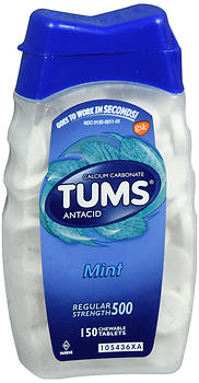 TUMS Antacid Regular Strength 500 Chewable Tablets Mint