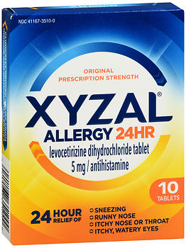 Xyzal Allergy 24 HR Tablets 10 TB