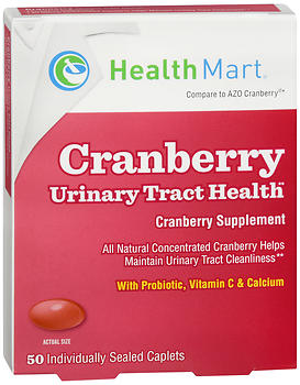 Health Mart Cranberry Urinary Tract Health Supplement Caplets 50 TB