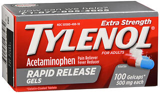 TYLENOL Extra Strength Rapid Release Gelcaps 100 CP