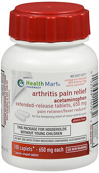 Health Mart Arthritis Pain Relief Extended Release 650 mg Caplets