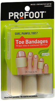 Profoot Toe Bandages One Size 3 EA
