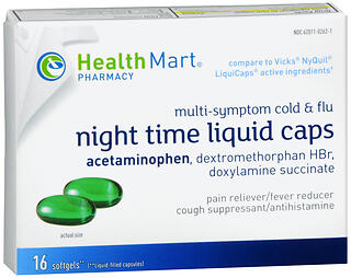 Health Mart Nighttime Liquid Caps Softgels