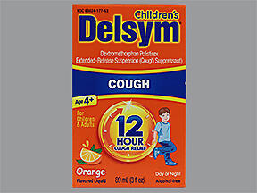Delsym Children's 12 Hour Cough Liquid Orange Flavored 3 oz