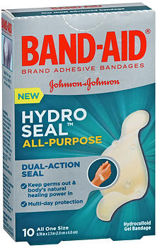 Band-Aid Hydro Seal All-Purpose Hydrocolloid Gel Bandages 10 EA
