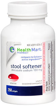 Health Mart Stool Softener Softgels 250 CP