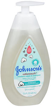 JOHNSON'S Cottontouch Newborn Wash & Shampoo 13.6 OZ