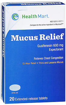 Health Mart Mucus Relief Extended-Release Tablets 20 CT