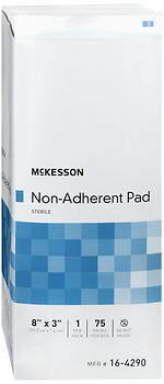 McKesson Non-Adherent Pads 8"x3" 75 EA