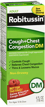 Robitussin Adult Cough + Chest Congestion DM Liquid 4 OZ