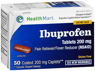 Health Mart Ibuprofen Caplets 200 mg 50 CP