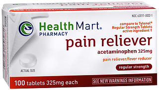 Health Mart Pain Relief Tablets Regular Strength 100 TB