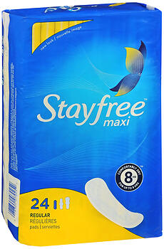 STAYFREE Maxi Pads Regular 24 EA
