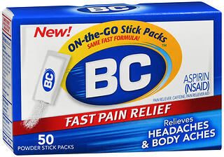 BC Aspirin Powder Stick Packs 50 EA