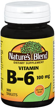 Nature's Blend Vitamin B-6 100mg Tablets