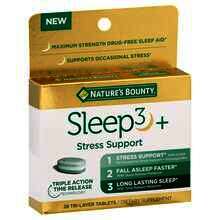 NATURES BOUNTY SLEEP3+STRESS SUPPORT